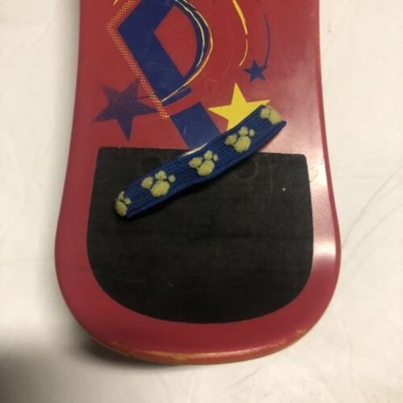 Build A Bear BABW Skateboard 2010 Retired Red Orange Blue Yellow Stars Lightning - Picture 5 of 7